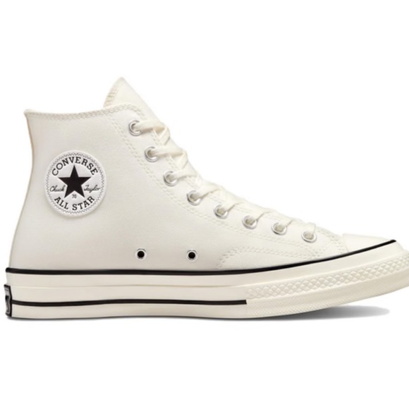 Converse High Top Chuck Taylor 70 Nautical Tri-Blocked Ghosted Vintage White - Picture 3 of 14